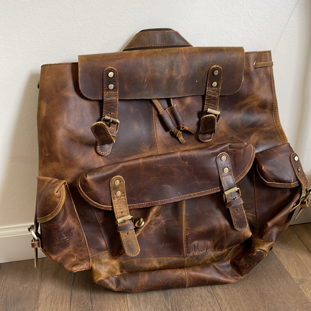 Leather Backpack - Picture 2 of 5